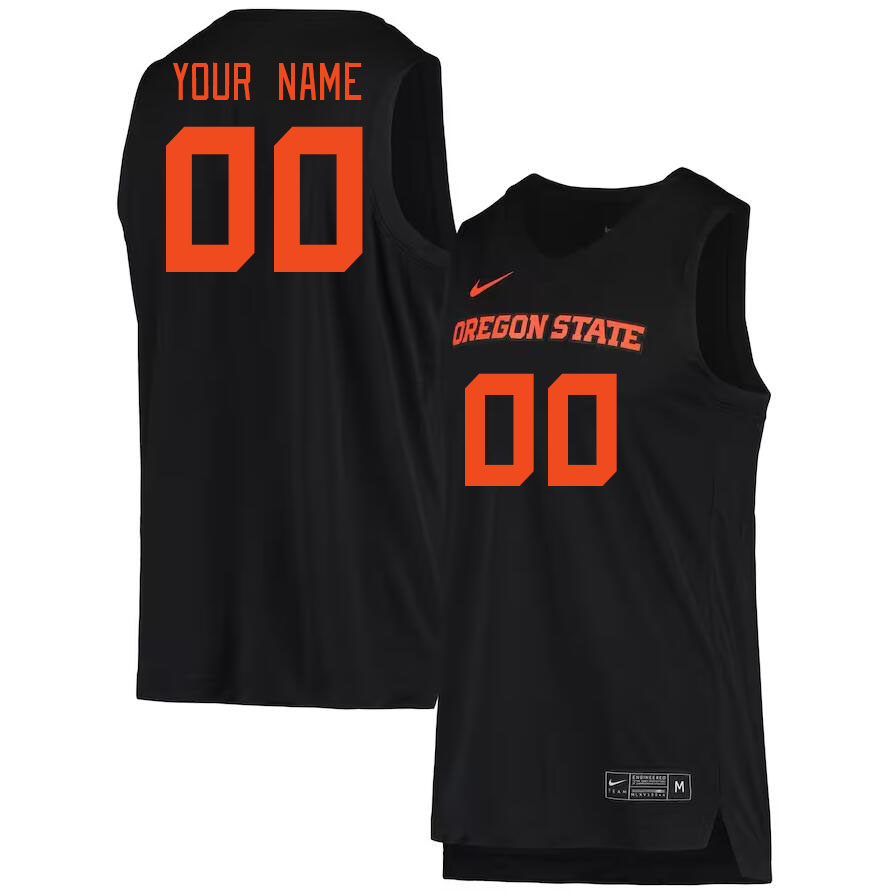 Custom Oregon State Beavers Name And Number College Basketball Jerseys Stitched-Black